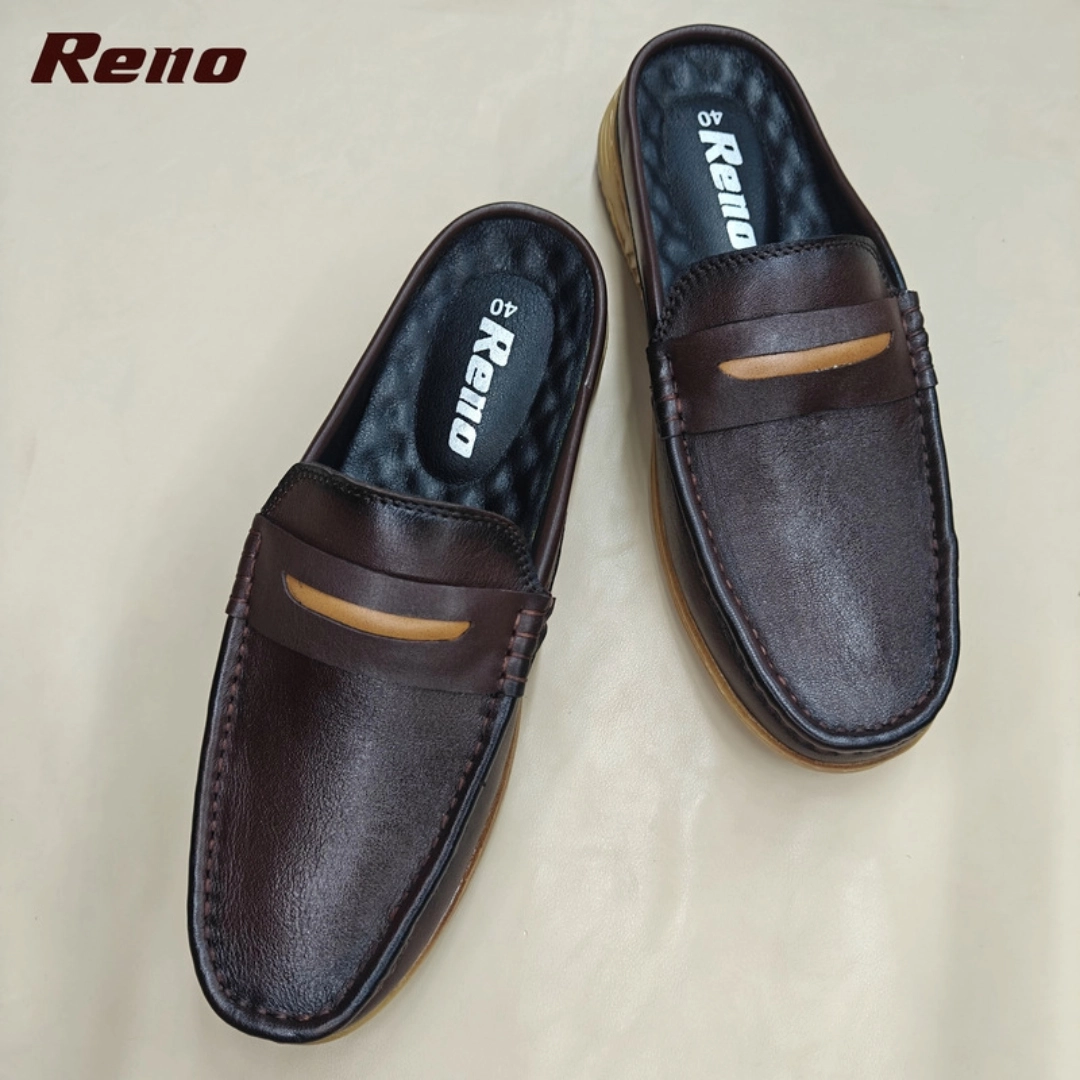 Reno Leather Half-Casual-Chocolate-RH4107